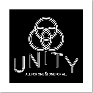 Unity - All For One & One For All - Version 2 Posters and Art